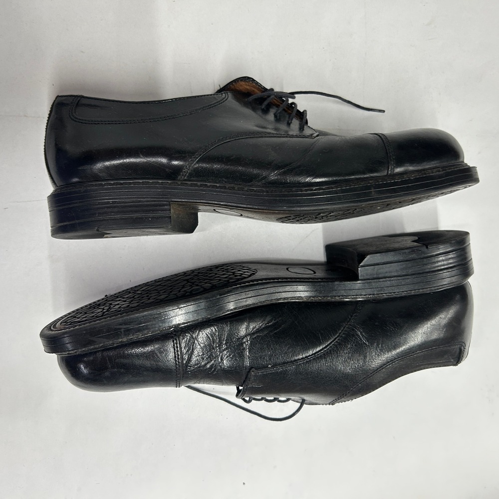 Giorgio Brutini Cap Toe Derby Leather Dress Shoes 9.5 Black Classic Professional - Picture 3 of 7